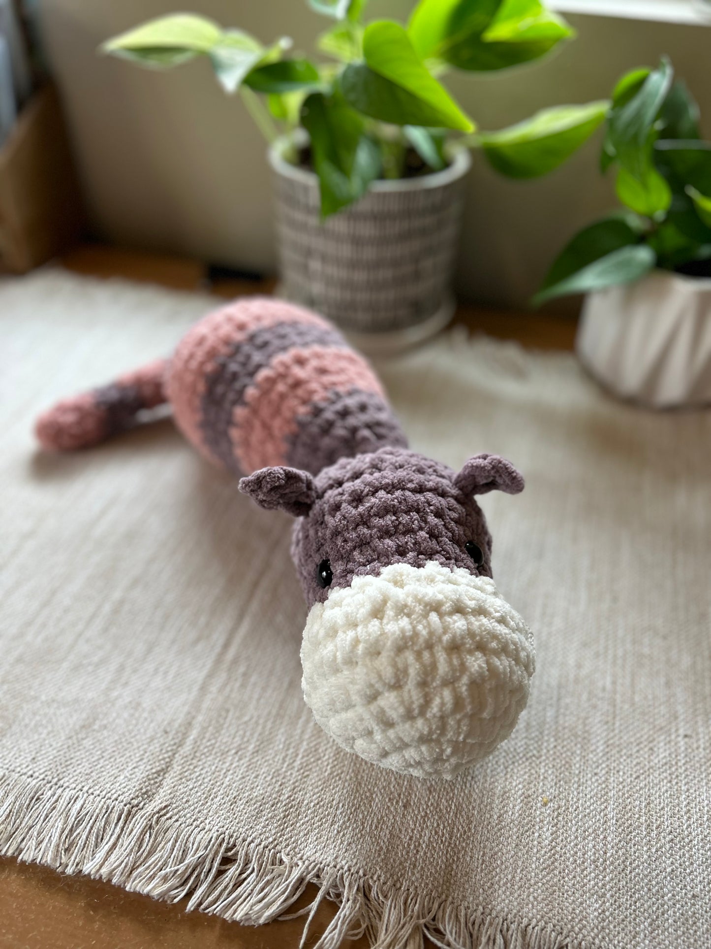 Hippo and Cow Snuggler | Handmade Crochet | Amigurumi Plushie