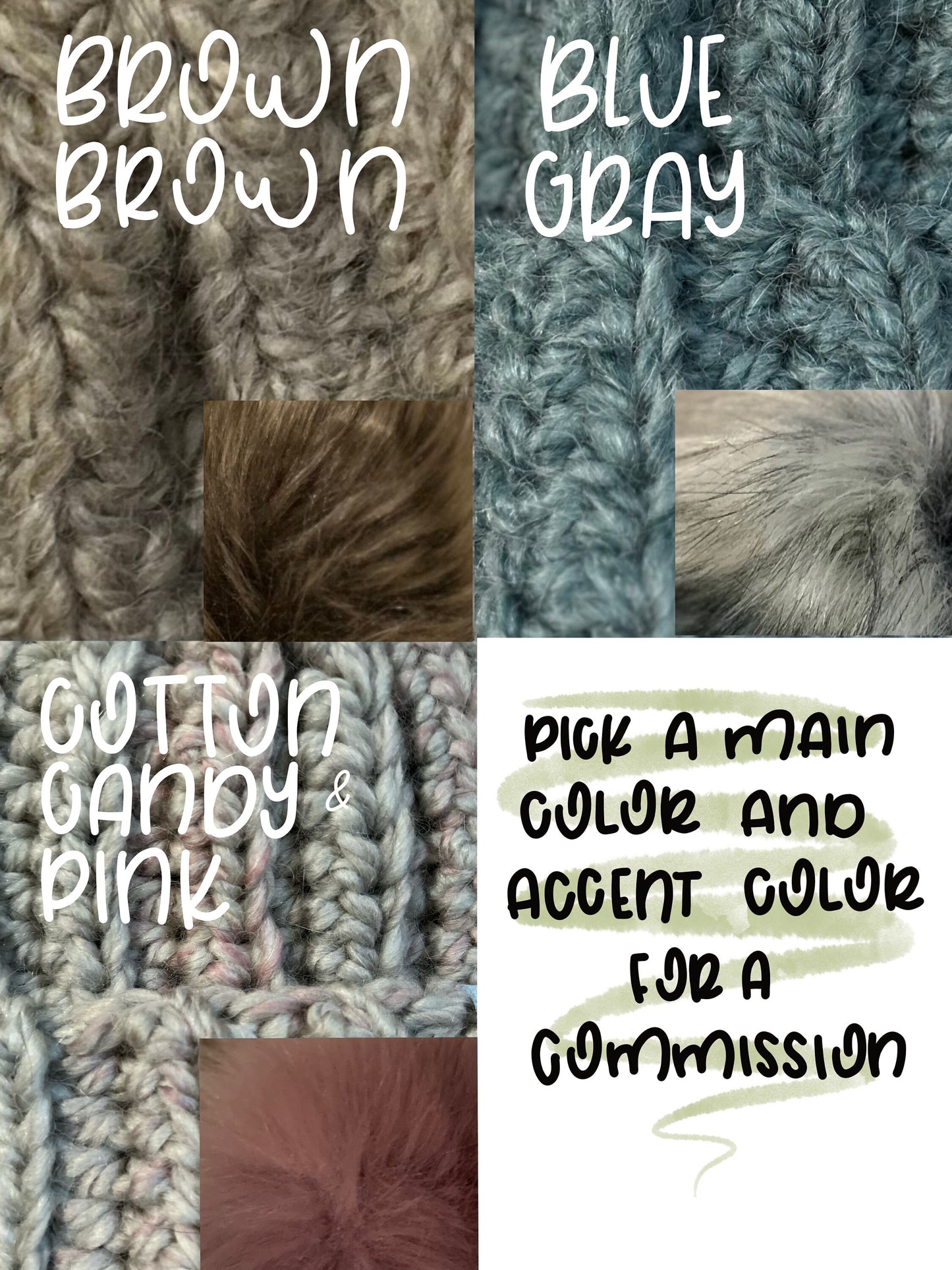 Pom Beanies | Crochet Winter Hats
