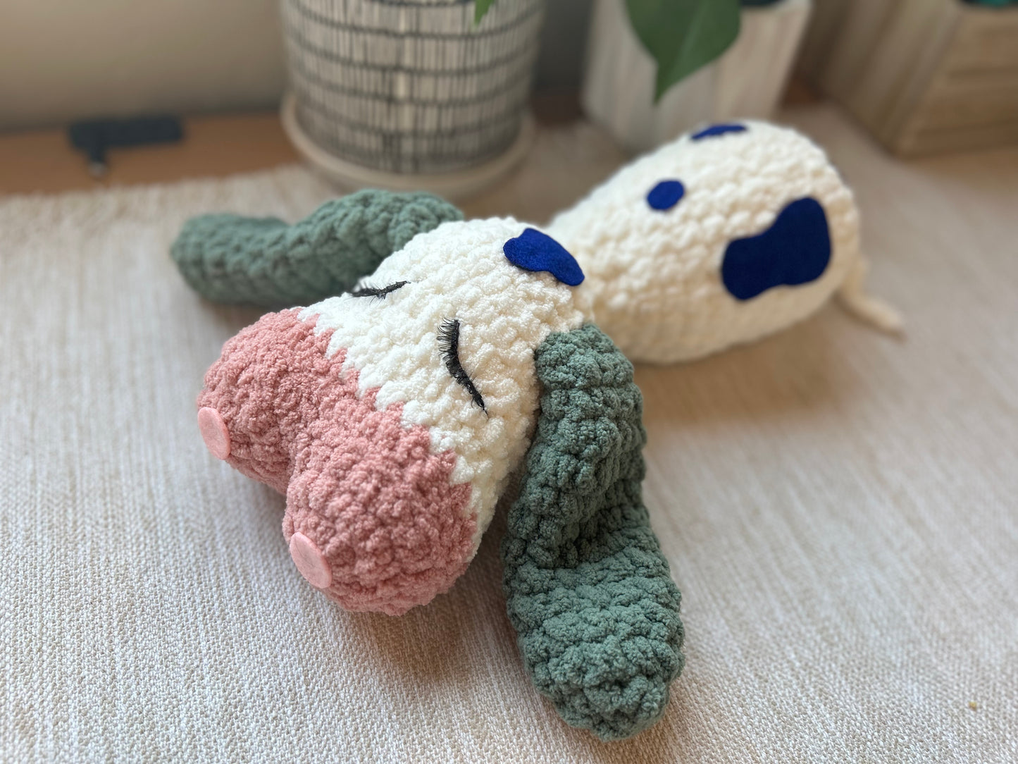 Hippo and Cow Snuggler | Handmade Crochet | Amigurumi Plushie