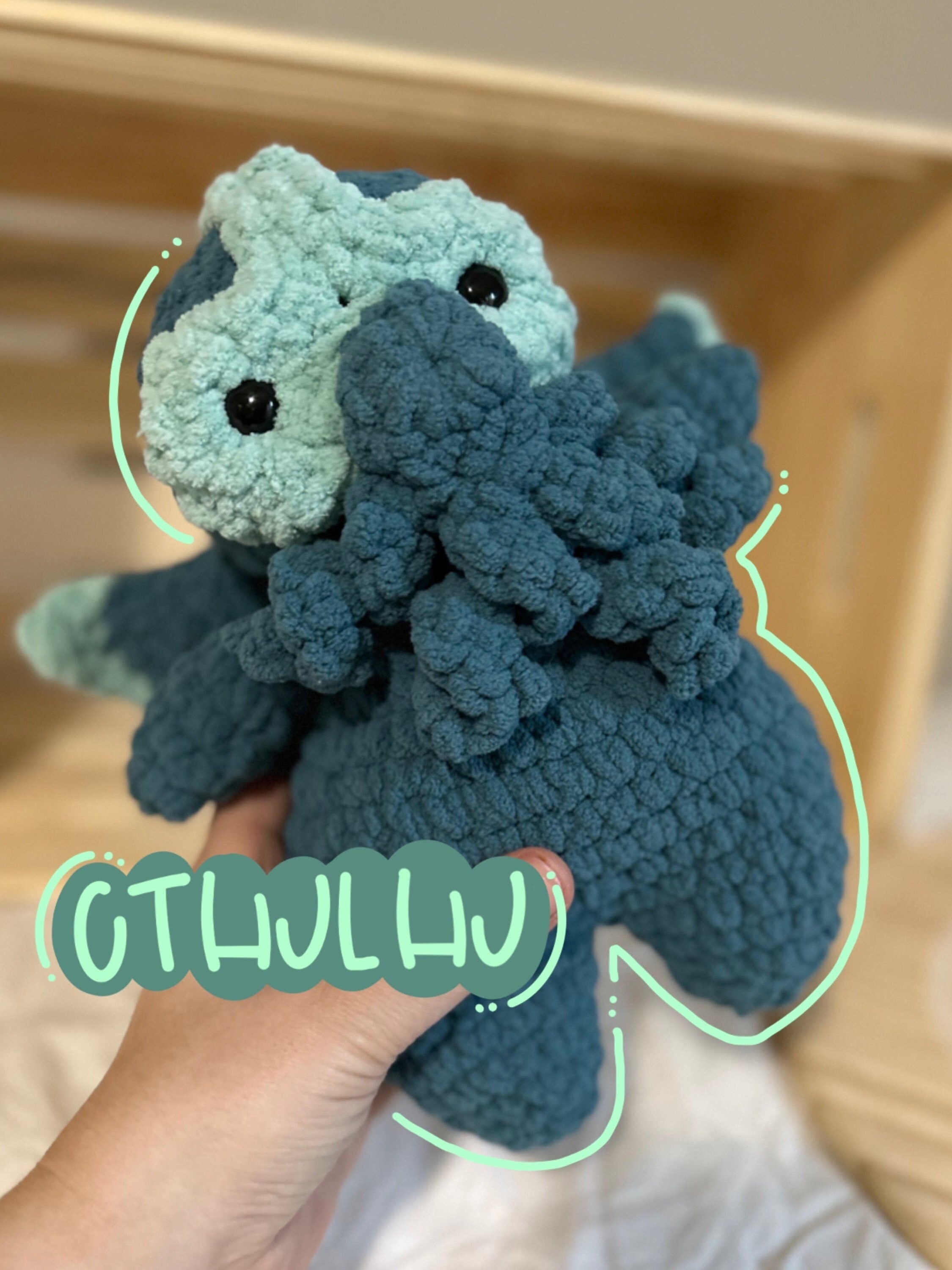 Custom made to order crochet offers Cthulhu