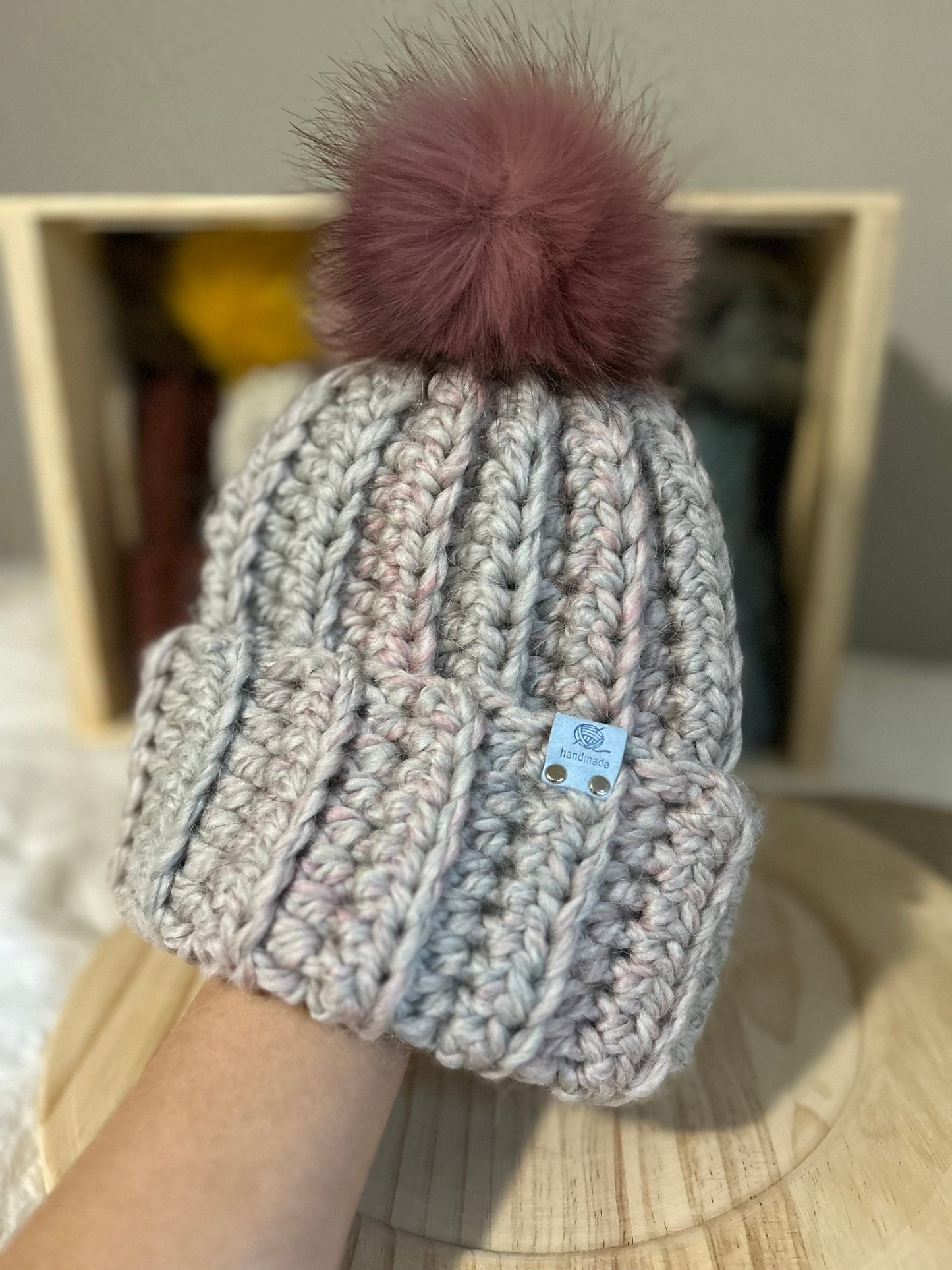 Pom Beanies | Crochet Winter Hats
